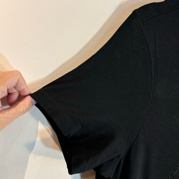 EILEEN FISHER Sz M Jumpsuit Wide Leg Cropped Short Sleeve Pockets Jersey Knit - Picture 5 of 13